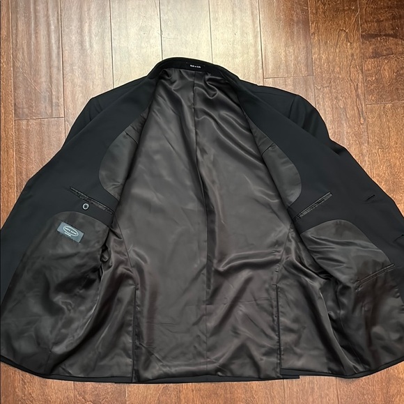 Pronto Uomo Black 100% Wool Blazer,  Classic Style, Size 44 Short/38 Waist - Picture 13 of 15